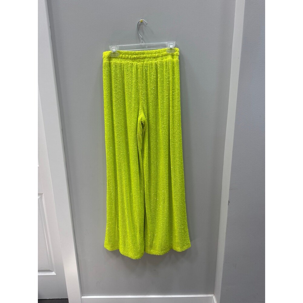Avec Les Filles Wide-Leg Sequin Pants Small - Picture 5 of 5